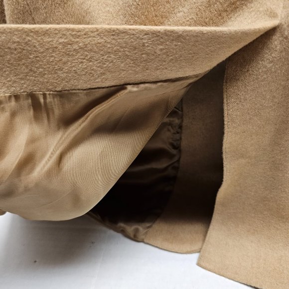 Mens Jacket Blazer Honey Brown100%  Camel Hair Satin Lined 2 Button Closure 46 R - Picture 8 of 15